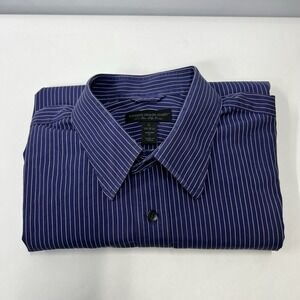 Express Design Studio Striped Men's Dress Shirt Modern Fit Button Down L 16-16.5